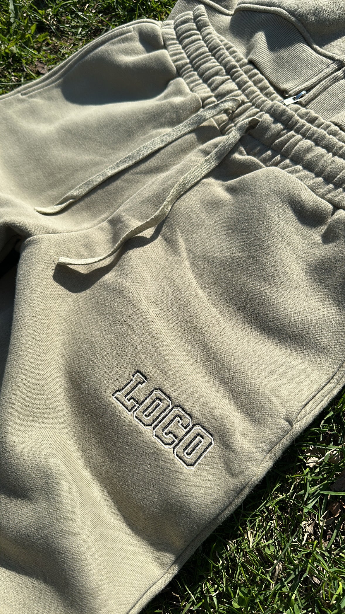 LOCO light olive tracksuit