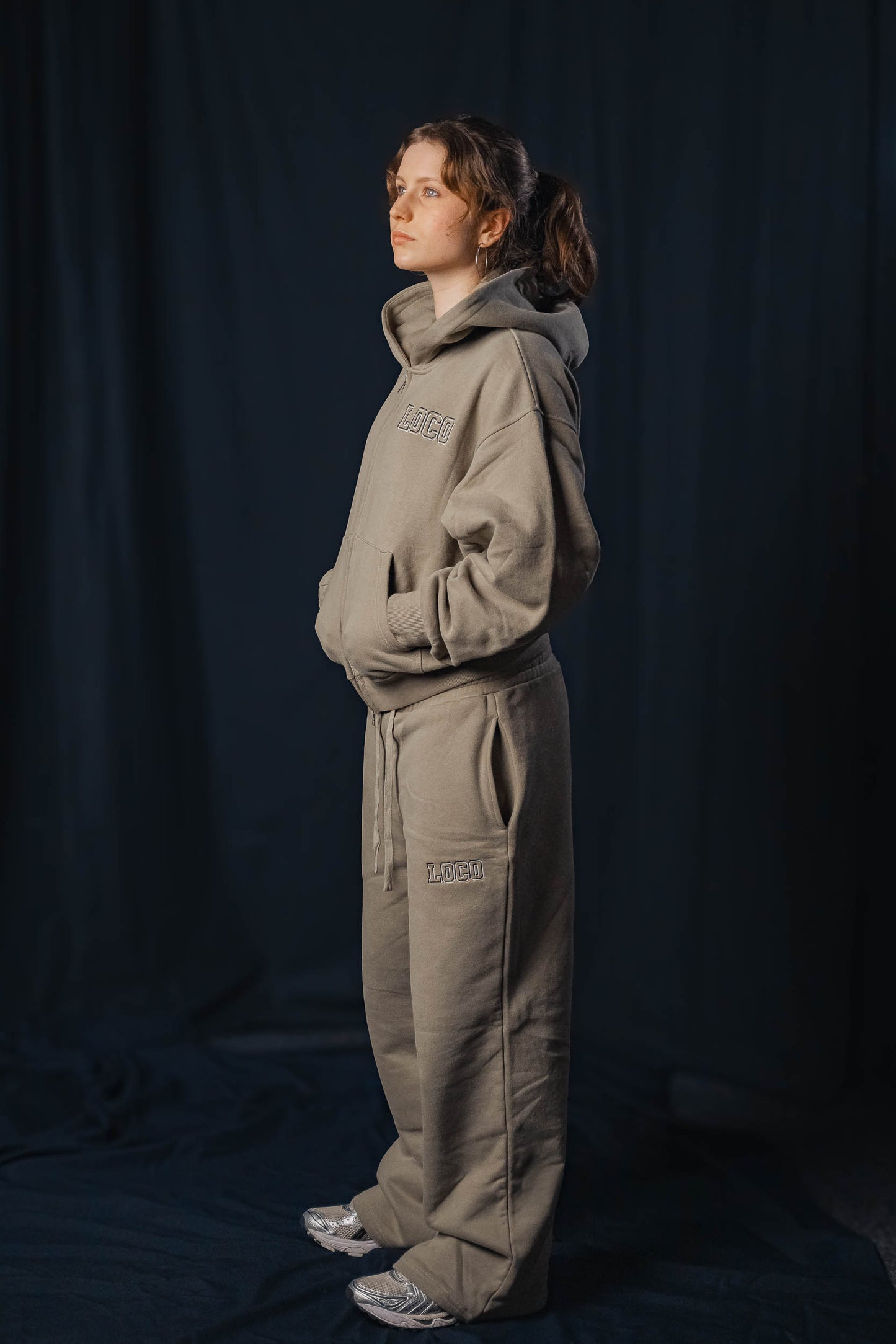 LOCO light olive tracksuit